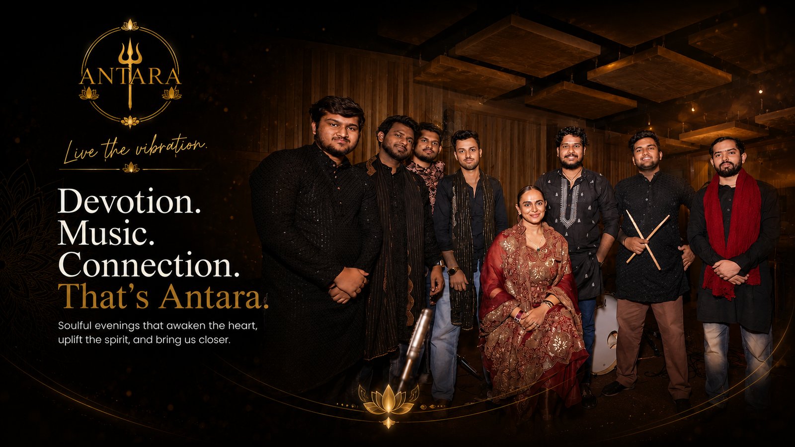 Antara — Devotion. Music. Connection. The live bhajan jamming troupe.